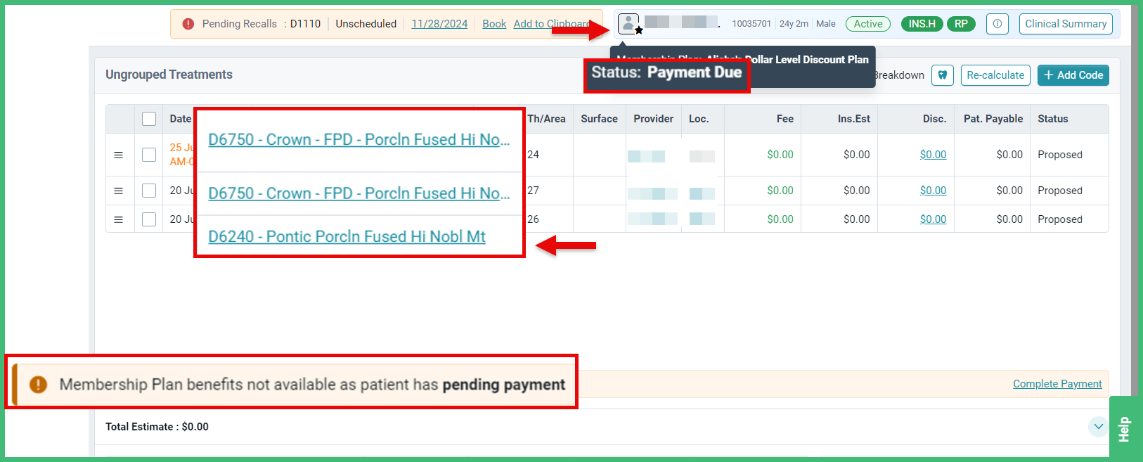 Complete the Pending Payment of a Membership Plan – CareStack: User ...