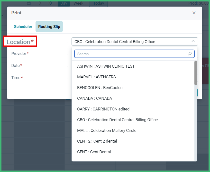 Print and Customize Routing Slips – CareStack: User Resource Center