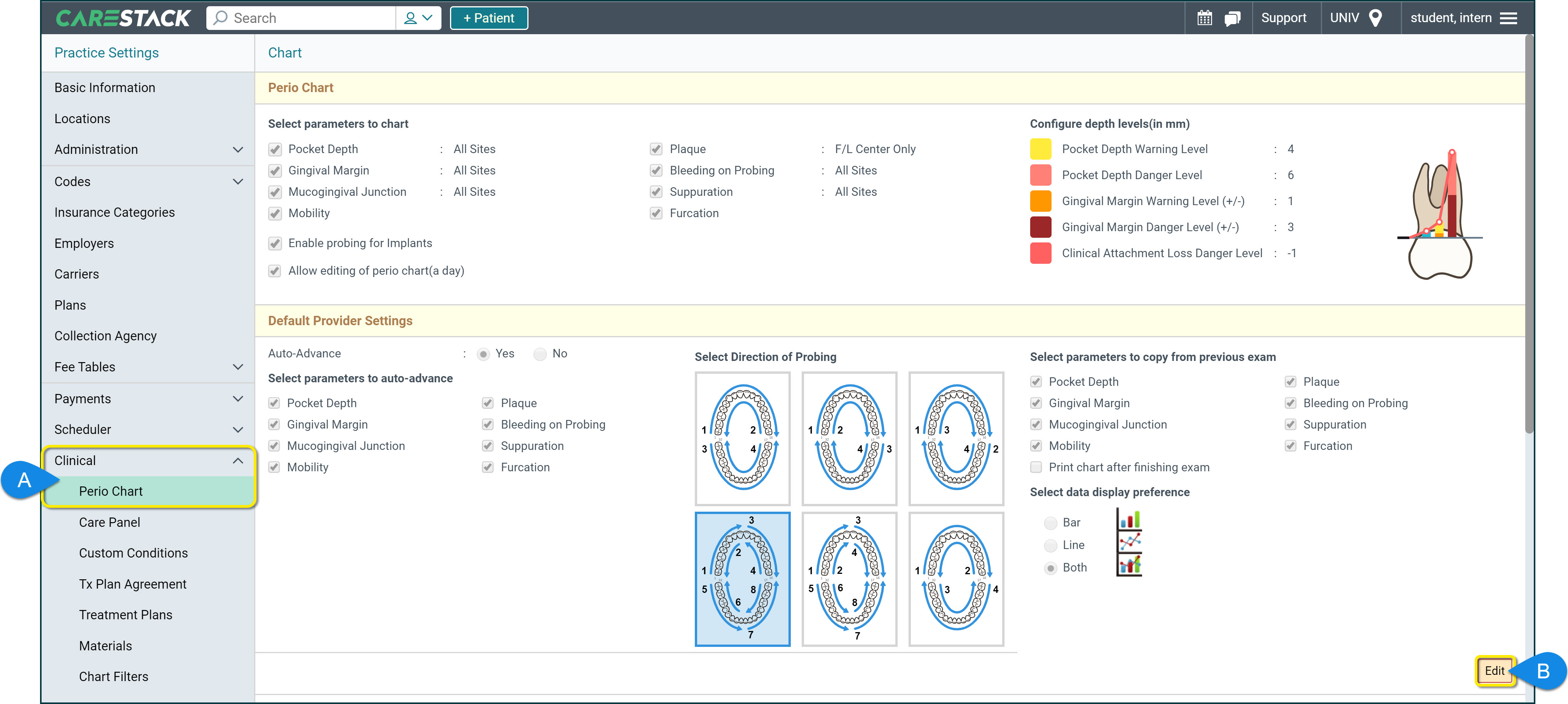 update-perio-charting-preferences-carestack-user-resource-center