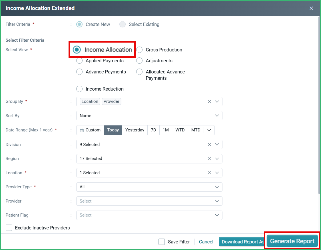 All About Income Reduction Payment Type – CareStack: User Resource Center